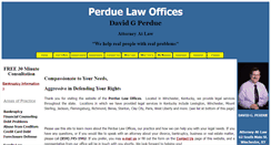 Desktop Screenshot of perduelawoffice.com